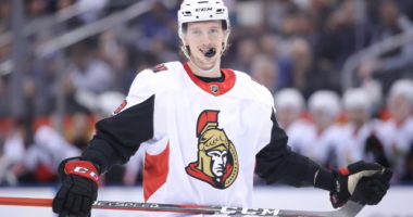 The Ottawa Senators have signed defenseman Thomas Chabot to an eight-year contract extension.