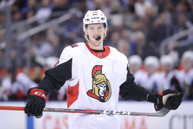 The Ottawa Senators have signed defenseman Thomas Chabot to an eight-year contract extension.