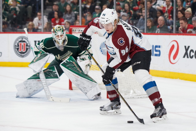 Mikko Rantanen is listed as "week-to-week." Devan Dubnyk is listed as "day-to-day."
