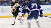 David Krejci hasn't been on the ice in a week. Brayden Point loses his no-contact jersey.