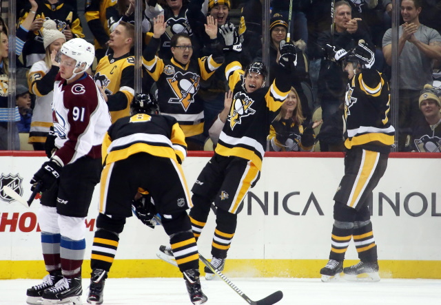 Penguins Alex Galchenyuk and Patric Hornqvist are day-to-day.