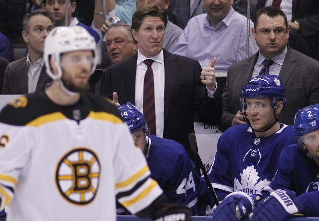 Mike Babcock's job appears to be safe. The Boston Bruins could use a top-six forward - some options.