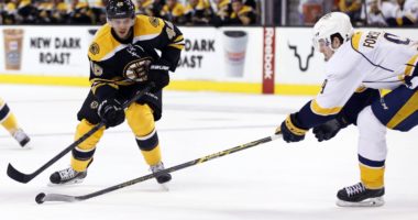 NHL injury updates: David Krejci on the ice for half of practice. Filip Forsberg a game-time decision.