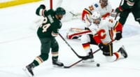 Travis Hamonic could later meet up with the Flames. Matt Dumba is a game-time decision.