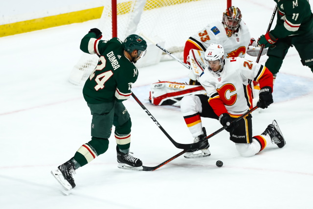 Travis Hamonic could later meet up with the Flames. Matt Dumba is a game-time decision.