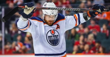 Adam Larsson could be less than two weeks away from returning the Oilers lineup.