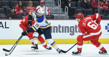 The St. Louis Blues have traded forward Robby Fabbri to the Detroit Red Wings for forward Jacob de la Rose.