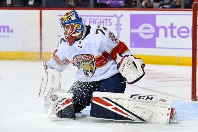 Florida Panthers Sergei Bobrovsky Finding Groove Down in Sunrise