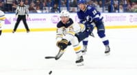 Sabres Rasmus Dahlin leaves with a concussion.