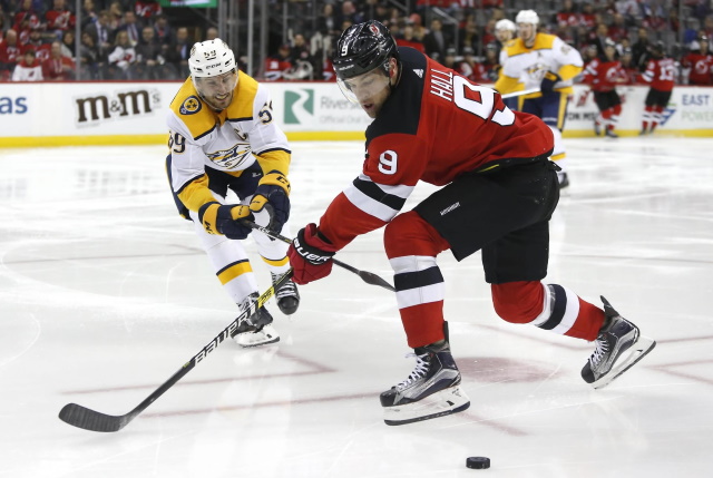 Looking at five teams that have the most realistic chances of trading for New Jersey Devils pending UFA Taylor Hall before the February 24th NHL trade deadline.