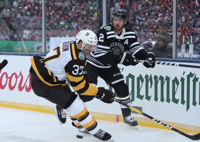 Duncan Keith to the IR. Patrice Bergeron not ready to return just yet.
