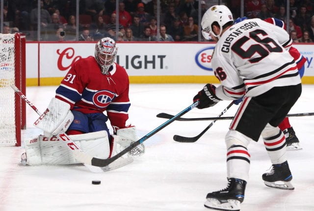 The Montreal Canadiens are looking for some blue line help. Are they looking at Chicago Blackhawks Erik Gustafsson?