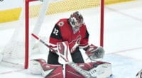 Antti Raanta pulled himself from yesterday's game.