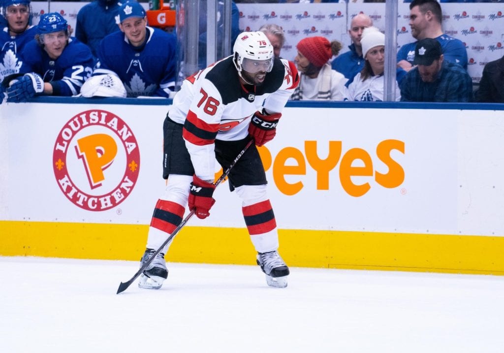 P.K. Subban hasn't asked the New Jersey Devils for a trade.