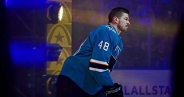 Tomas Hertl is out for the remainder of the season after tearing his ACL and MCL.