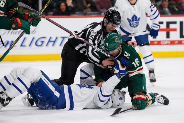 Jason Zucker continues to have his name in the NHL rumor mill. The Toronto Maple Leafs not really into the rental market.