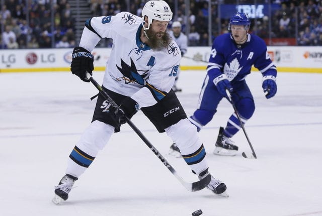 Joe Thornton headed to Toronto yesterday. NHL playoff format not known of the 2020-21 NHL season yet.