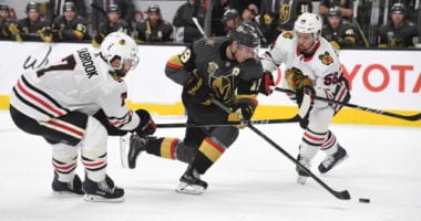 The Vegas Golden Knights could use another defenseman. What about Chicago Blackhawks Erik Gustafsson.