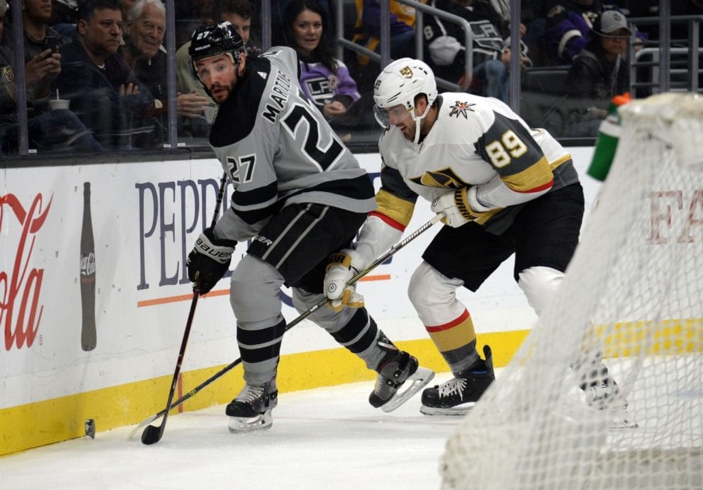 The Los Angeles Kings have traded defenseman Alec Martinez to the Vegas Golden Knights for a 2020 and 2021 second-round pick.