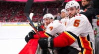 How does Mark Giordano's injury affect the Calgary Flames trade deadline?