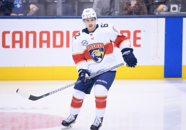 The Toronto Maple Leafs have traded forward Mason Marchment to the Florida Panthers for forward Denis Malgin.