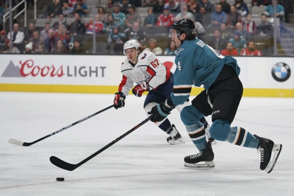 The Washington Capitals have acquired defenseman Brenden Dillon from the San Jose Sharks for a 202o second-round pick (originally Colorado's) and a conditional 2021 third-round pick.