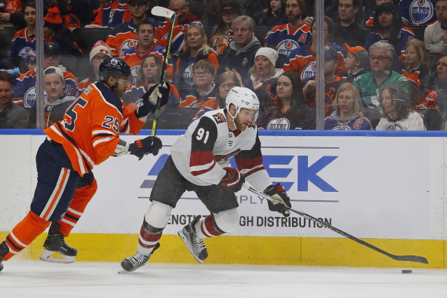 The Arizona Coyotes don't plan on trading Taylor Hall.