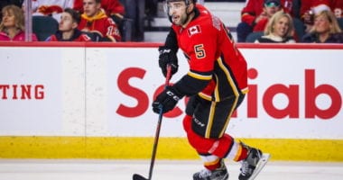 Calgary Flames Mark Giordano's injury not as bad as originally thought.
