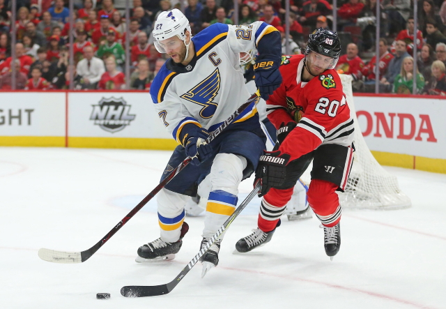 The Chicago Blackhawks could be looking to shed salary again this offseason. Fitting in an Alex Pietrangelo extension won't be easy for the St. Louis Blues.