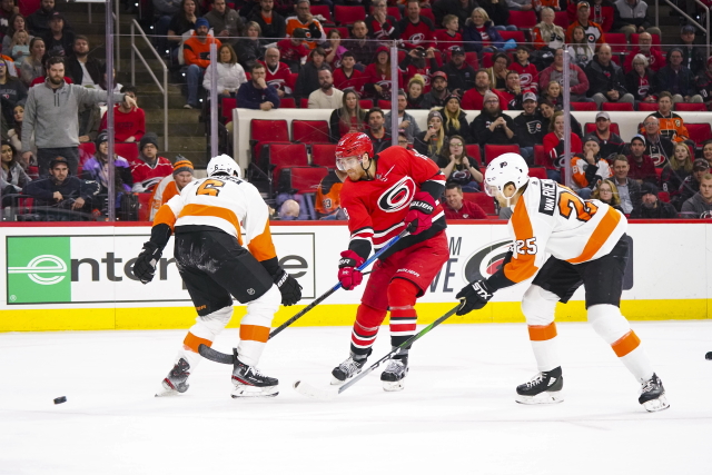 NHL Injury updates for the Carolina Hurricanes, Philadelphia Flyers, and Boston Bruins.
