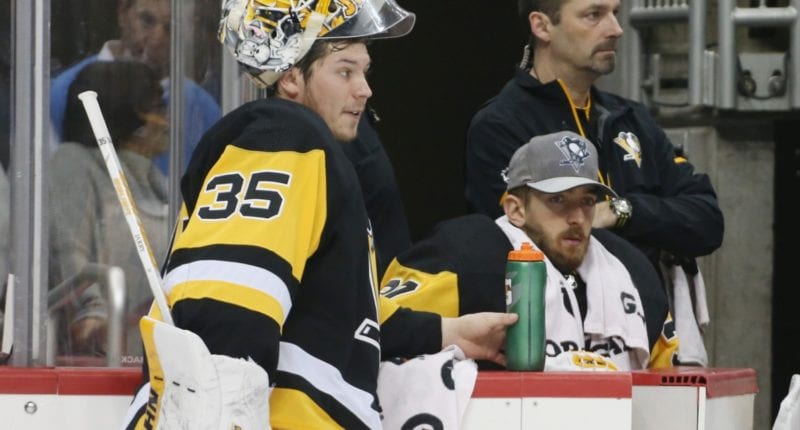 Pittsburgh Penguins restricted free agent goaltenders Matt Murray and Tristan Jarry.
