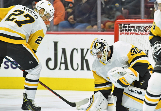 The Pittsburgh Penguins will have some big decisions to make in net. They have a few potential trade and buyout candidates if they want to go down that road.