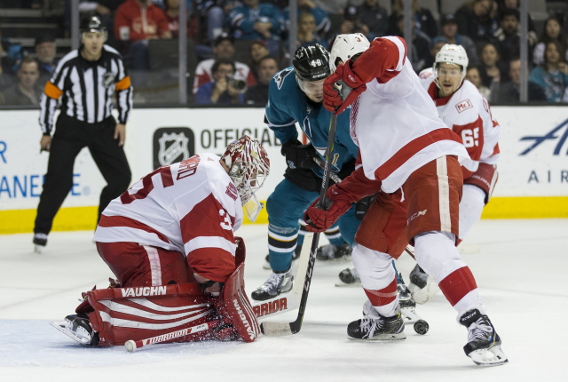 San Jose Sharks who could be back and who are likely gone. Jimmy Howard hopes he's able to be able to continue and finish his career with the Detroit Red Wings.