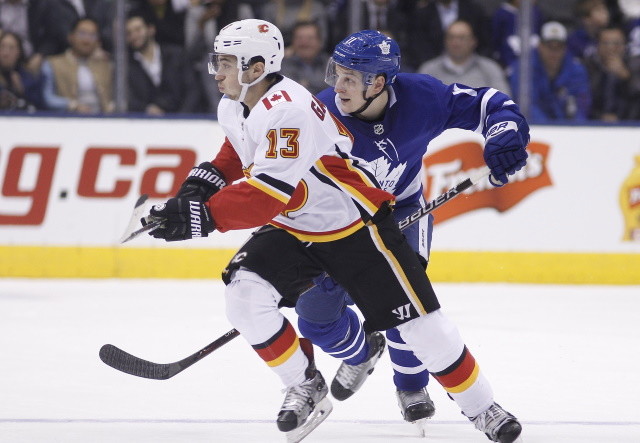 Johnny Gaudreau is not skating away from the main group because he's out of shape. Maple Leafs not allowed to use refs and linemen. Bill Daly on the NHL draft lottery results.