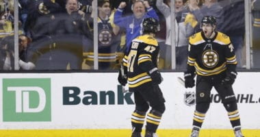 Boston Bruins pending free agents Jake DeBrusk and Torey Krug.
