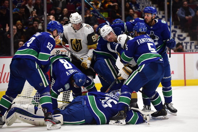 The Vegas Golden Knights and Vancouver Canucks won't have a lot of salary cap space to work with this offseason. Some tough decisions may lie ahead.