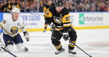 Sidney Crosby leaves their scrimmage early