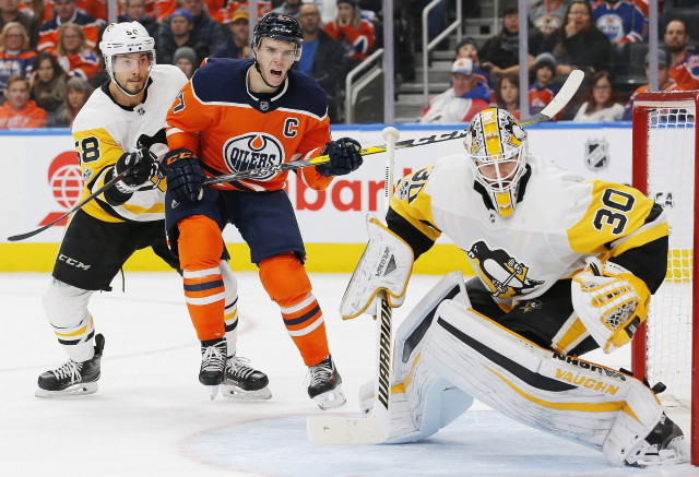 The Edmonton Oilers and Pittsburgh Penguins have talked about goaltender Matt Murray. If giving up a first-round pick for a goalie, Darcy Kuemper may be a better bet.