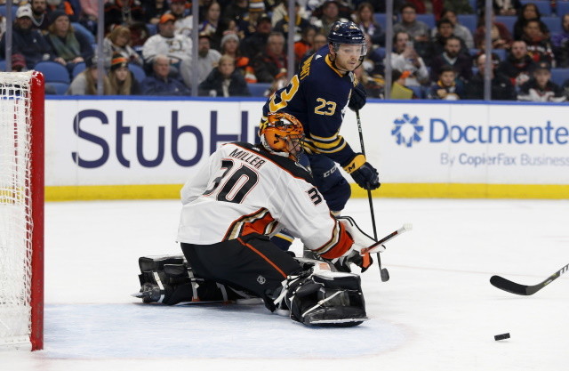 The Buffalo Sabres looking to upgrade in net and up front. Ducks pending UFA Ryan Miller gets back on the ice.