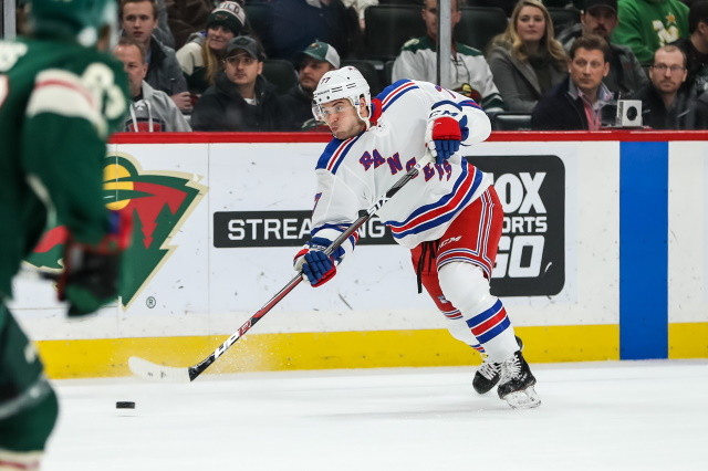 The New York Rangers have put Anthony DeAngelo on waivers after an incident on Saturday night involving goaltender Alexandar Georgiev.