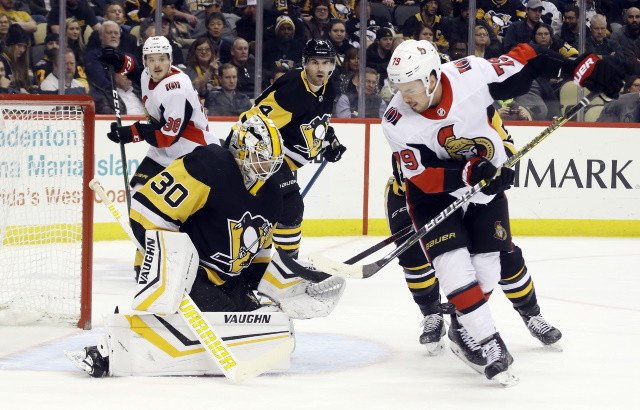 Trade talk picking up and teams may call the Senators looking to move salary for picks. The Senators have talked to the Penguins about Matt Murray.