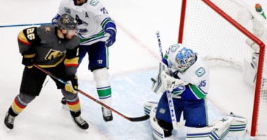 Jacob Markstrom was unfit to play but Thatcher Demko was up to the challenge, making 42 saves in a 2-1 win over the Vegas Golden Knights.
