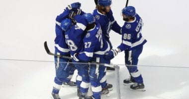 The Tampa Bay Lightning weren't rusty after having a week off. Their offense was in full gear, taking Game 1 8-2 over the New York Islanders.