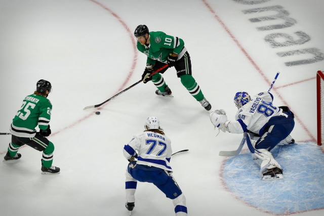 After taking Game 1 the Dallas Stars have dropped two in a row as defenseman Victor Hedman continues to lead the Tampa Bay Lightning.