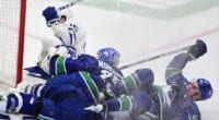 Bridge deals for Quinn Hughes and Elias Pettersson? The Toronto Maple Leafs to carry a reduced roster this season.