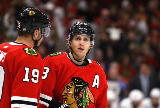 The Chicago Blackhawks could be in need of a full rebuild, but that may not be easy when you have Patrick Kane and Jonathan Toews, though there is some uncertainty surrounding him.