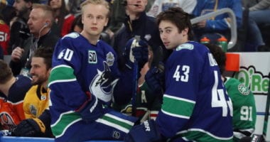 Elias Pettersson wasn't happy with how contract talks were going. Anders Bjork could be the odd man out in Boston. Pierre-Luc Dubois' agent has heard enough of Torts.