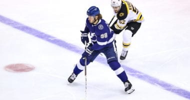 The Tampa Bay Lightning have re-signed restricted free agent defenseman Mikhail Sergachev to a three-year contract worth $14.4 million, a $4.8 million salary cap hit.