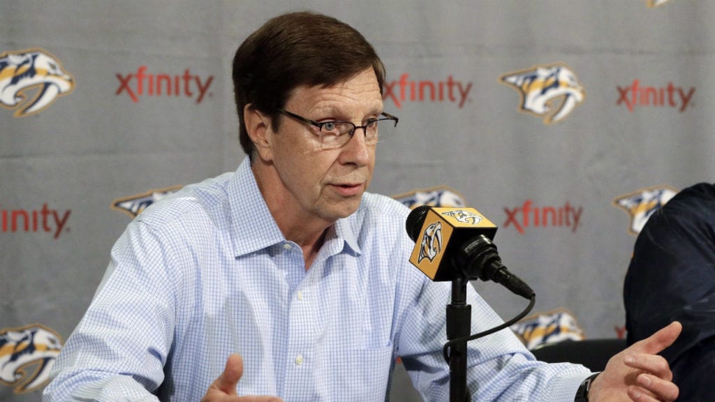 David Poile has been the GM of the Nashville Predators since 1997 when the team was formed. For the past couple years things haven't gone well for the Preds.