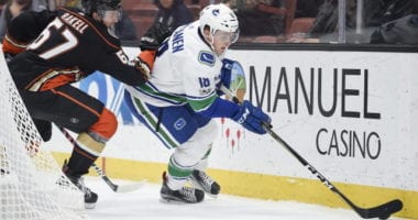 Jake Virtanen carries a $2.55 million salary cap hit but has a salary of $3.4 million next season. It's a real problem for the Vancouver Canucks as they've looked to move him.